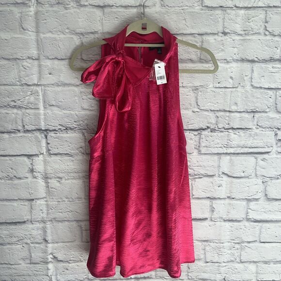 Lane Bryant Women’s NWT Feminine Chic Tie Neck Satin Halter Tank Size 20 - Picture 1 of 12